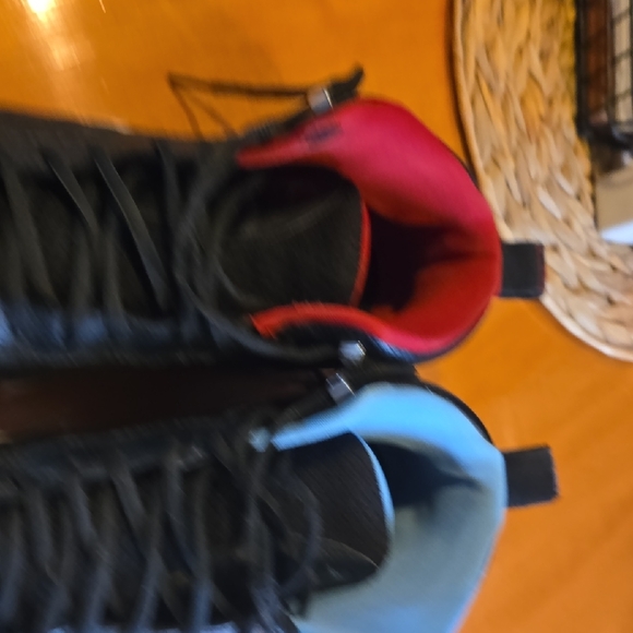 Black Sneakers with Red and Blue Accents - Picture 7 of 9
